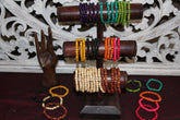 NEW Hand Crafted Wooden Bead Bracelet - MANY COLOURS - Perfect Inexpensive Gift