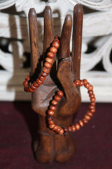NEW Hand Crafted Wooden Bead Bracelet - MANY COLOURS - Perfect Inexpensive Gift