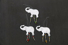 NEW Balinese Hand Crafted Elephant Aluminium Hanging Decor - Elephant Hanging
