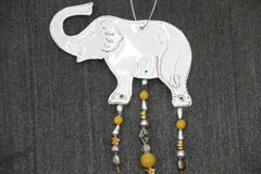 NEW Balinese Hand Crafted Elephant Aluminium Hanging Decor - Elephant Hanging