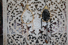 NEW Bali Dream Catcher - Crochet, Tassels, Bamboo & Shells BOHO Dream Catcher