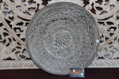 NEW Hand Carved TIMOR Tribal / Primitive Plate or Platter - BALI BOHO Art