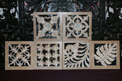 NEW Balinese Carved MDF/Wood Mandala / Tropical Wall Panels - Bali Wall Art - Ma