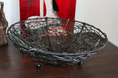 NEW Balinese Hand Crafted Open Fruit Basket - Woven Bali Bowl - Balinese Basketw