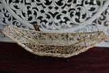 NEW Balinese Hand Crafted Fruit Open Basket - Woven Bali Bowl - Balinese Basketw