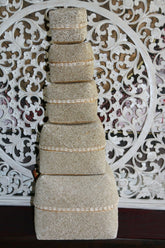 NEW Balinese Hand Crafted Woven & Hand Beaded Baskets - 5 Sizes - Bali Baskets