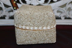 NEW Balinese Hand Crafted Woven & Hand Beaded Baskets - 5 Sizes - Bali Baskets