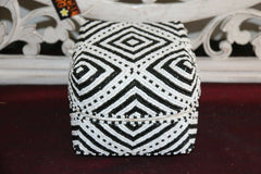 NEW Balinese Hand Crafted Woven & Hand Beaded Baskets - 5 Sizes - Bali Baskets