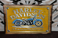 NEW Balinese Hand Crafted Nostalgic Signs - Pressed Metal/Wood Signs FREE POST