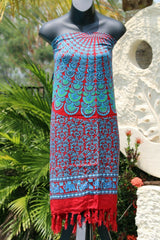 Bali Beach Sarong - Summer Beach Sarong - Bikini Cover Up - 2 COLOURS AVAILABLE