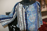 Beautiful 3/4 Sleeve Top - 2 COLOURS AVAIL One Size - Balinese Clothing
