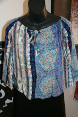 Beautiful 3/4 Sleeve Top - 2 COLOURS AVAIL One Size - Balinese Clothing
