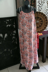 NEW Ladies Cotton Bali Maxi Dress / One Size / MANY COLOURS / Cool Summer Dress