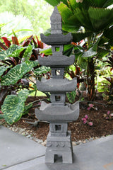 NEW Balinese LAVA Stone (Volcanic Rock) Hand Crafted Pagoda AMAZING!!