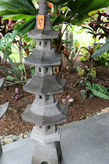NEW Balinese LAVA Stone (Volcanic Rock) Hand Crafted Pagoda AMAZING!!
