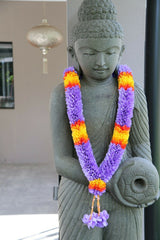 NEW Hand Made Balinese Flower Garland ( Hindu Jai Mala ) MANY COLOURS AVAILABLE