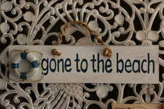 NEW Bali Handmade Gone to the Beach Sign - Bali Gone to the Beach Sign