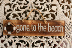 NEW Bali Handmade Gone to the Beach Sign - Bali Gone to the Beach Sign