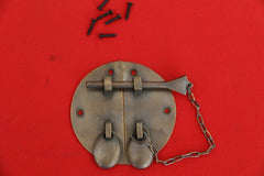 New BRASS Chinese Style Cabinet Pin Locks - Asian / Chinese Inspired Door Locks