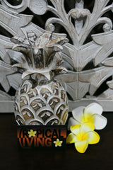 NEW Hand Carved Wooden Pineapple Decor - BOHO Style - 3 Colours Available