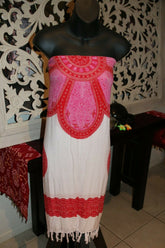 Bali Beach Sarong - Summer Beach Sarong - Bikini Cover Up - 5 COLOURS AVAILABLE