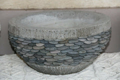 NEW Balinese Pebble or Marble Chip Inlay Pots - Hand Crafted Bali Pots