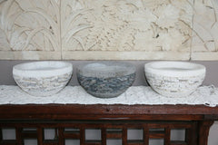 NEW Balinese Pebble or Marble Chip Inlay Pots - Hand Crafted Bali Pots