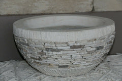 NEW Balinese Pebble or Marble Chip Inlay Pots - Hand Crafted Bali Pots
