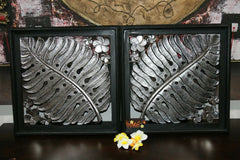 NEW Balinese Carved MDF/Wood Wall Panels - Tropical Wall Art - 2 Styles Avail