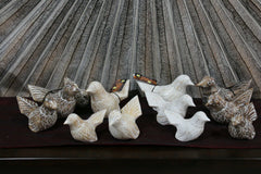 NEW Balinese Hand Carved Set 3 Birds - Wood Carved Bali Birds - 3 Colours