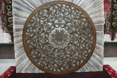 NEW Balinese Carved MDF/Wood Wall Panels - MANDALA Designs - 4 Colours Available