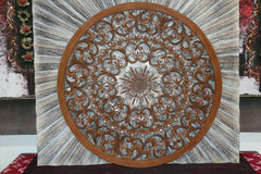 NEW Balinese Carved MDF/Wood Wall Panels - MANDALA Designs - 4 Colours Available