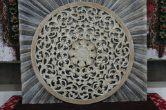 NEW Balinese Carved MDF/Wood Wall Panels - MANDALA Designs - 4 Colours Available