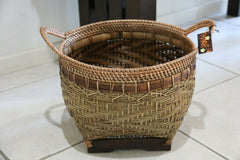 NEW Balinese Hand Woven Bamboo/Rattan Basket w/Handles - 3 sizes available