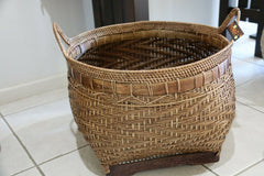 NEW Balinese Hand Woven Bamboo/Rattan Basket w/Handles - 3 sizes available
