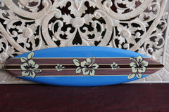 NEW Bali Handmade Wall Hung Woodie SURFBOARD - Balinese Wall Hung Surfboard