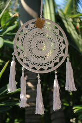 NEW Bali Dream Catcher - Crochet, Tassels & Beads Trim - 5 Colours Available
