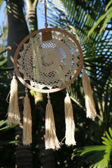 NEW Bali Dream Catcher - Crochet, Tassels & Beads Trim - 5 Colours Available