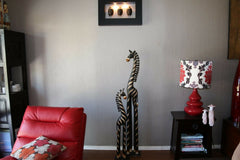 NEW Balinese Hand Carved Zebra's - Wooden Zebra's 2 SIZES