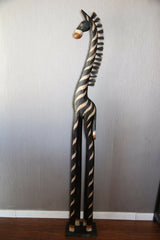 NEW Balinese Hand Carved Zebra's - Wooden Zebra's 2 SIZES