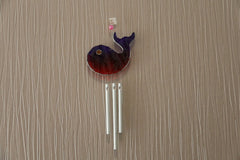 Brand New Bali Handmade Windchime - Leadlight Suncatcher Whale Windchime