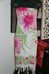 Bali Beach Sarong - Summer Beach Sarong - Bikini Cover Up - 4 COLOURS AVAILABLE