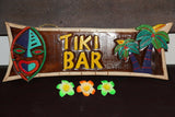 NEW Hand Crafted & Carved TIKI BAR Sign - Bali Bar Sign - Tropical Island Bar