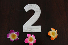 NEW Balinese Mosaic House Number - Choose from 1-0 - Mosaic House or Unit Number
