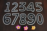 NEW Balinese Mosaic House Number - Choose from 1-0 - Mosaic House or Unit Number