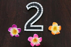 NEW Balinese Mosaic House Number - Choose from 1-0 - Mosaic House or Unit Number