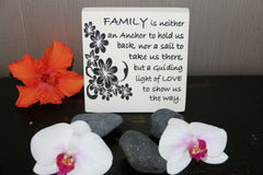 Brand New Balinese Free Standing FAMILY Affirmation Plaque