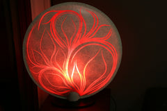 Brand New Bali Fibreglass Disc Lamp Balinese Feature Lamp