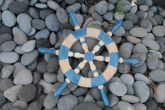 NEW Balinese Hand Crafted Ship Steering Wheel Decor LARGE - 3 Colours Available