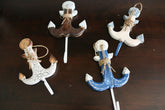 NEW Bali Hand Crafted Wall Hung Anchor Hook - 4 Colours Available